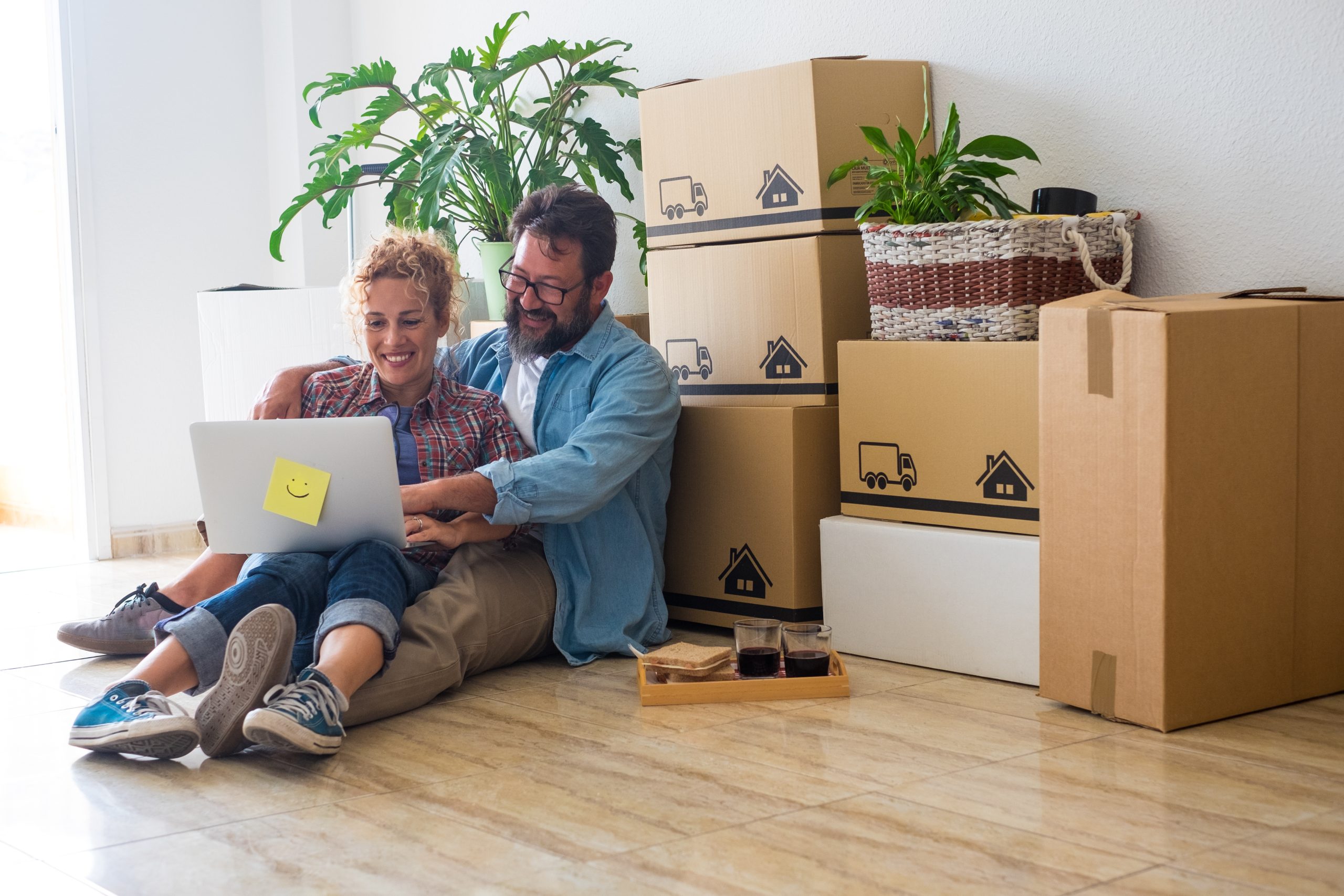 Couple securing bridge financing to help them complete the home move on time.